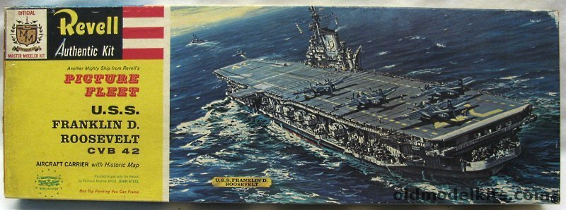 Revell 1/547 CVB-42 USS Franklin D Roosevelt - Midway Class Aircraft Carrier - Picture Fleet / Master Modeler Kit Issue, H321-298 plastic model kit